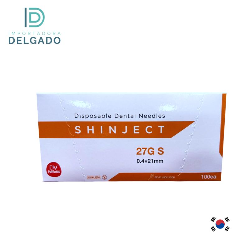 AGUJA SHINJECT KOREA 100U - 27 CORTO
