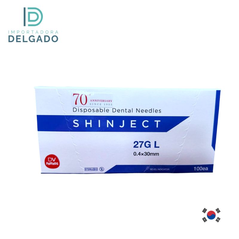AGUJA SHINJECT KOREA 100U - 27 LARGO