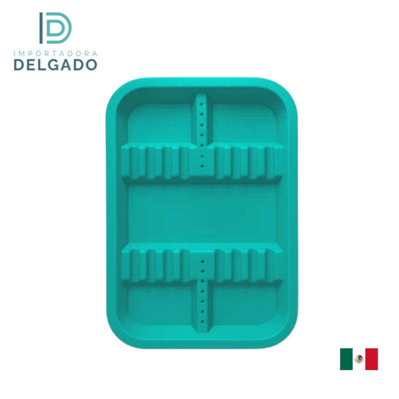 Bandejas PEQUEÑO De Plastico Con Divisiones TURQUESA