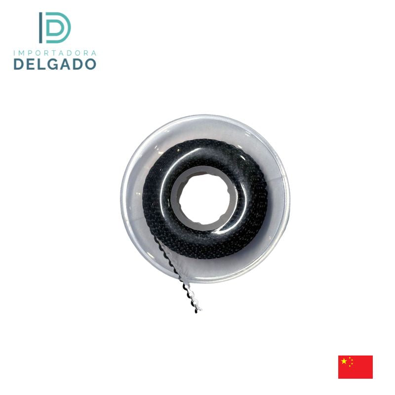 Cadena Rollo Multicolor Abierto Negro y Transparente #60