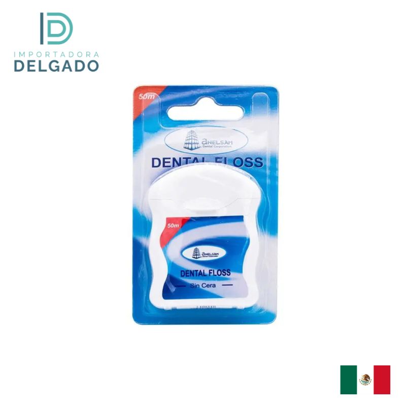 HILO DENTAL FLOSS ANELSAM 50 MTS SIN CERA
