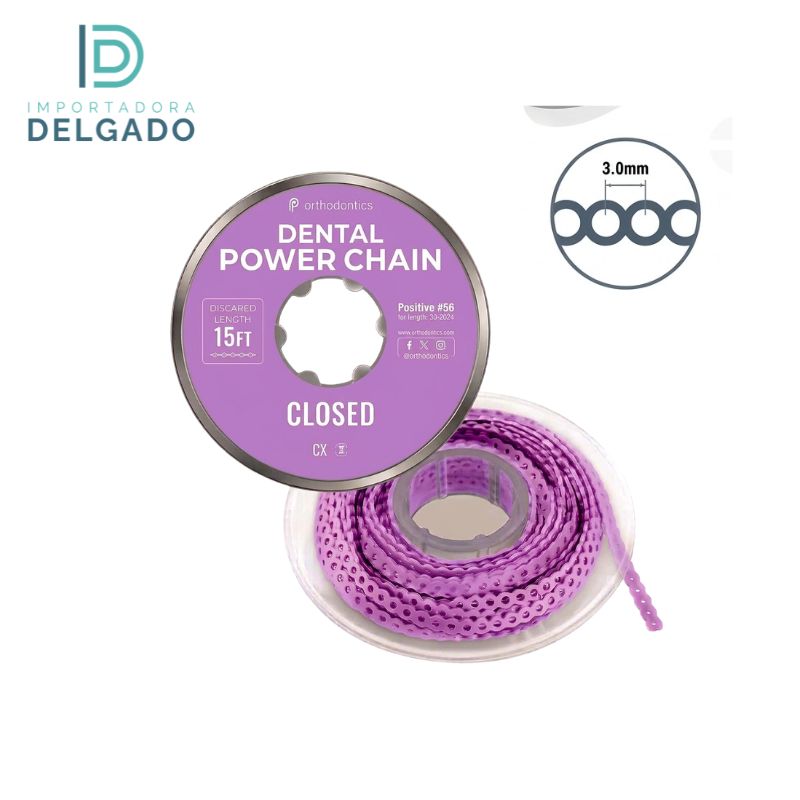 CADENA ELASTICA DE ORTODONCIA CERRADO LILA