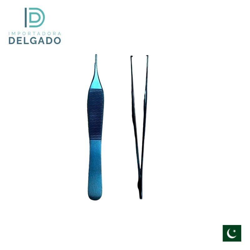 PINZA ADSON COLOR PLATEADO MEDIANA SIN DIENTE