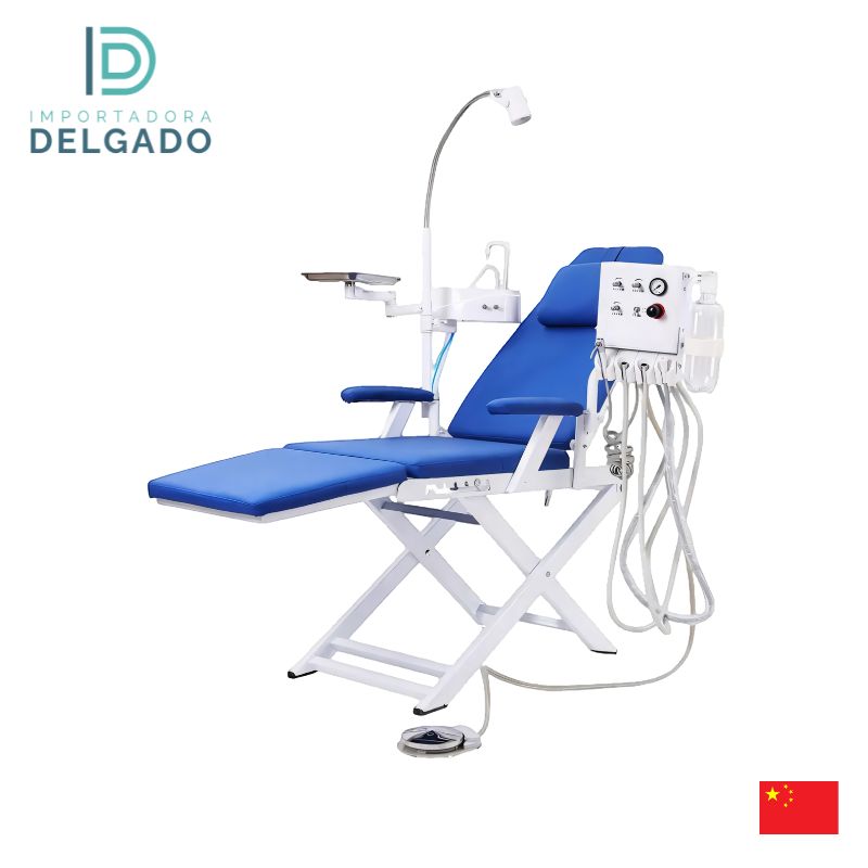 UNIDAD DENTAL PORTATIL ECONOMICO AZUL
