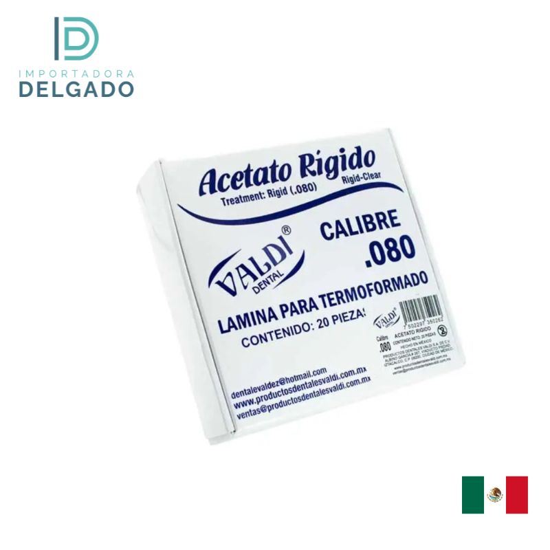 ACETATO RIGIDO NO.80 VALDI 1 PIEZA