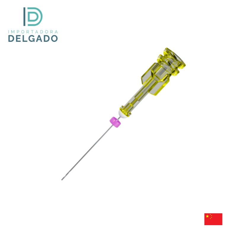 Aguja De Irrigacion 50 piezas 30G 22mm RECTA