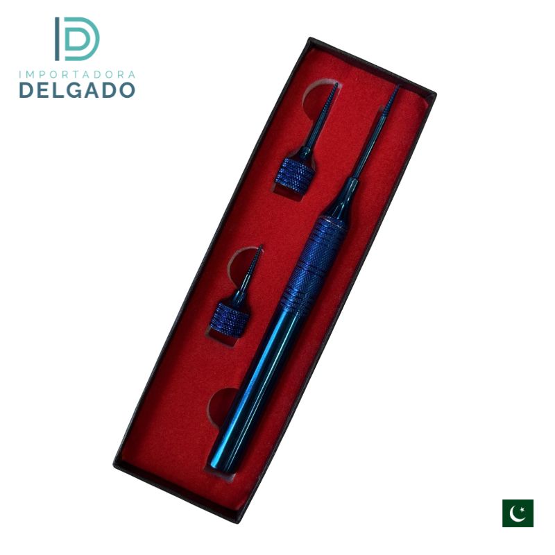 ELEVADOR CON PUNTA DE ROSCA PARA RAISES AZUL