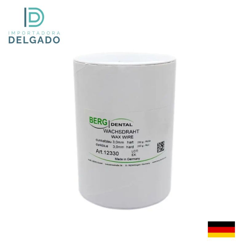 ROLLO DE CUELES EN CERA (AZUL MARINO. DURO) 2.0MM 250GR