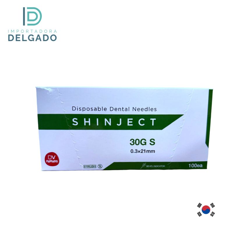 AGUJA SHINJECT KOREA 100U - 30 CORTO