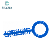LIGADURAS ELASTICAS MODULOS AO COLOR AZUL