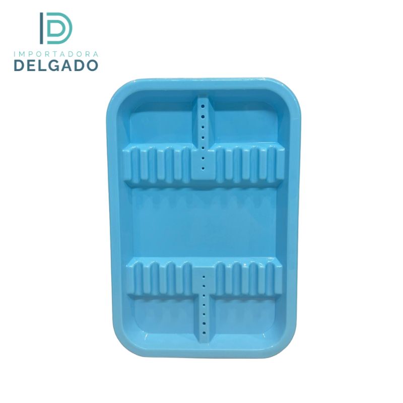 BANDEJA CHICA AZUL CLARO CON DIVICION