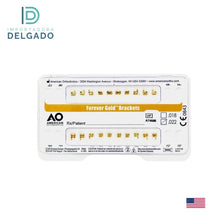 BRACKETS GOLD 24 K JGO. .022 AO (Entrega en 20 días después de su compra)