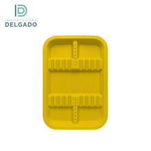 Bandejas PEQUEÑO De Plastico Con Divisiones AMARILLO