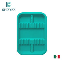 Bandejas PEQUEÑO De Plastico Con Divisiones TURQUESA