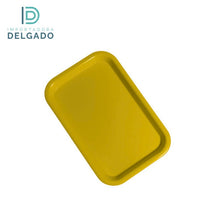 Bandejas PEQUEÑO De Plastico Liso AMARILLO