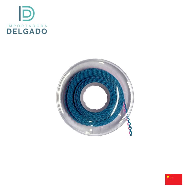 Cadena Rollo Multicolor Abierto  Rosado y Celeste #61