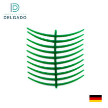 GANCHO DE CERA ANILLOS CURVADO VERDE 1 PIEZA