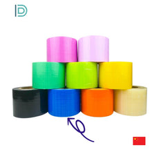 CINTA DE PLASTICO BARRERA DENTAL AZUL ROLLO 1200 HOJAS