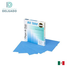 Dique de goma azul NIC-TONE 6X6 caja 36 hojas