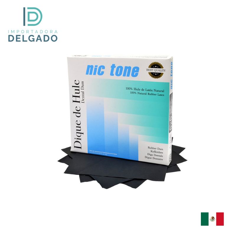 DIQUE DE GOMA 6X6 NEGRO NICTONE MEDIO CON 36
