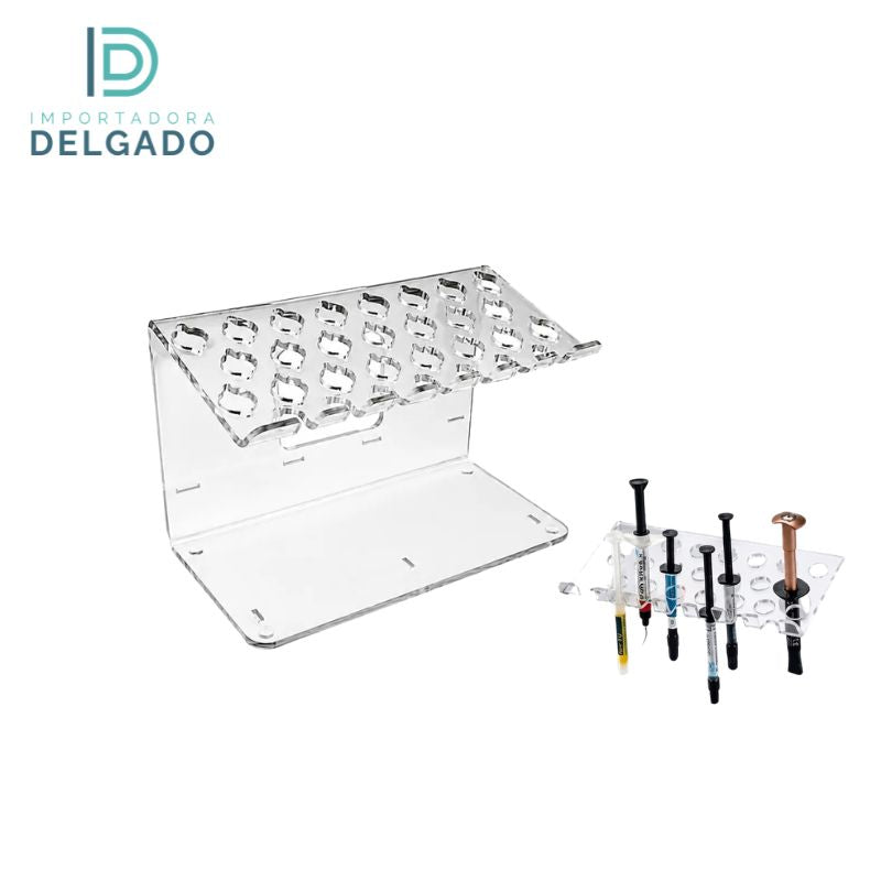 ORGANIZADOR Y EXHIBIDOR DE ACRILICO PARA RESINAS DENTALES