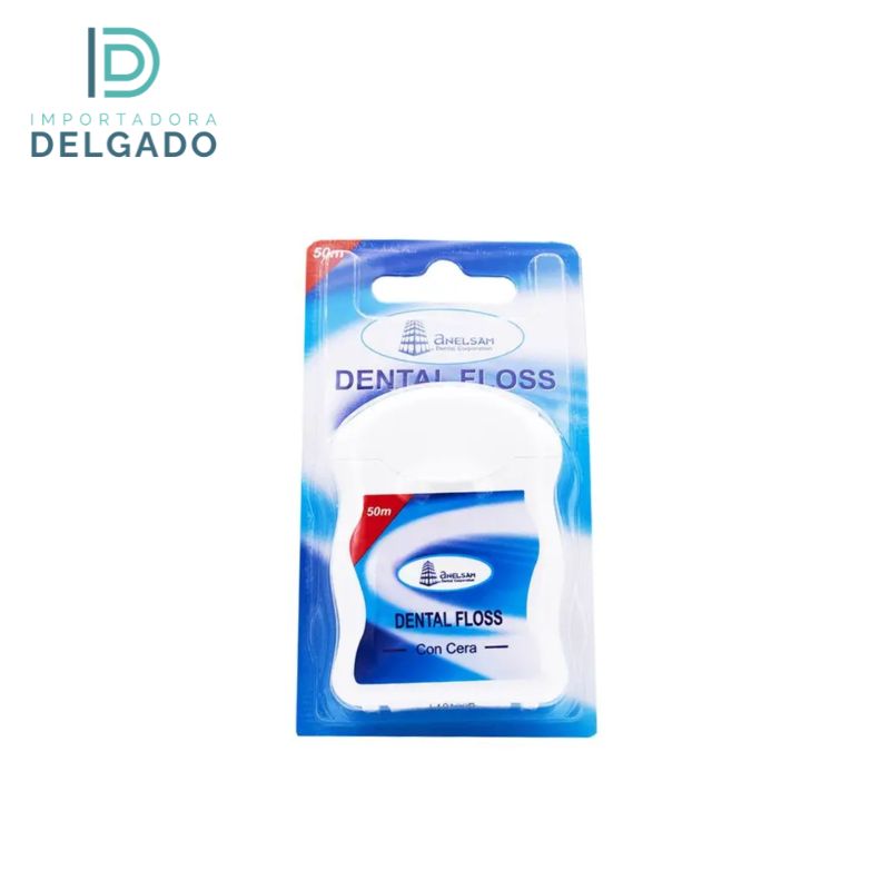 HILO DENTAL FLOSS ANELSAM 50 MTS CON CERA