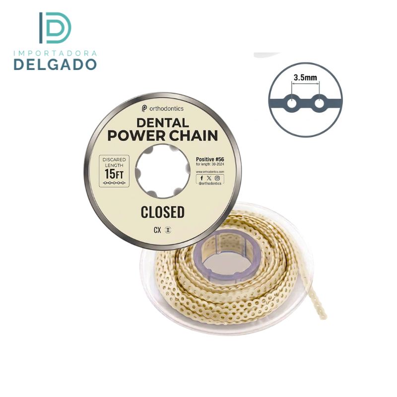 CADENA ELASTICA DE ORTODONCIA ABIERTA HUESO