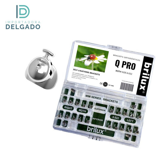 JUEGO DE BRACKETS Q PRO SELF LIGATING ROTH 0.22 345