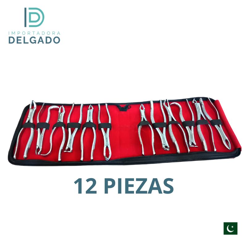 FORCEPS PAKISTANI KIT DE 12 PIEZAS