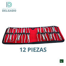 FORCEPS PAKISTANI KIT DE 12 PIEZAS