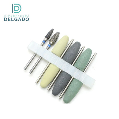 KIT DE FRESA PARA PULIDO DE ACRILICO Y PARTIAL FLEX