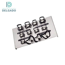 KIT DE GRAPAS COLOR NEGRO CON 12 PIEZAS + BANDEJA GRATIS