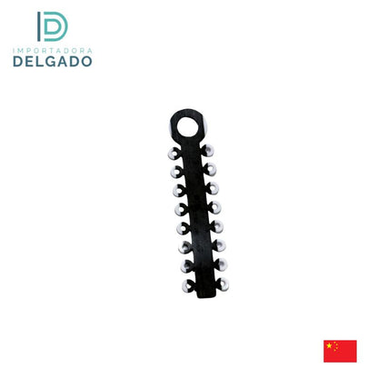 LIGADURAS ELASTICAS MODULOS COLOR NEGRO Y BLANCO CAJA