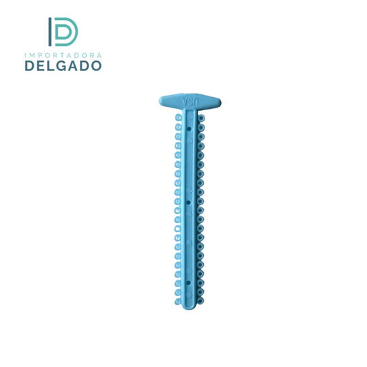 LIGADURAS ELASTICAS MODULOS AHKIMPECH COLOR CELESTE PASTEL