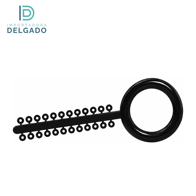 LIGADURAS ELASTICAS MODULOS AO COLOR NEGRO