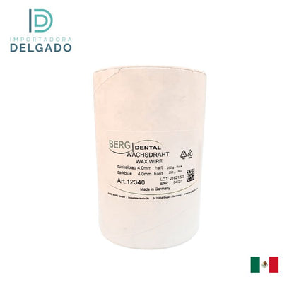 ROLLO DE CUELES EN CERA (AZUL MARINO. DURO) 4.0MM 250GR