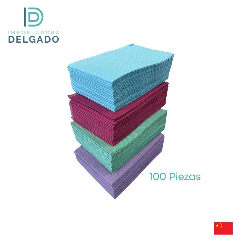 SERVILLETA QUALIDENT MIX COLOR CON 100U