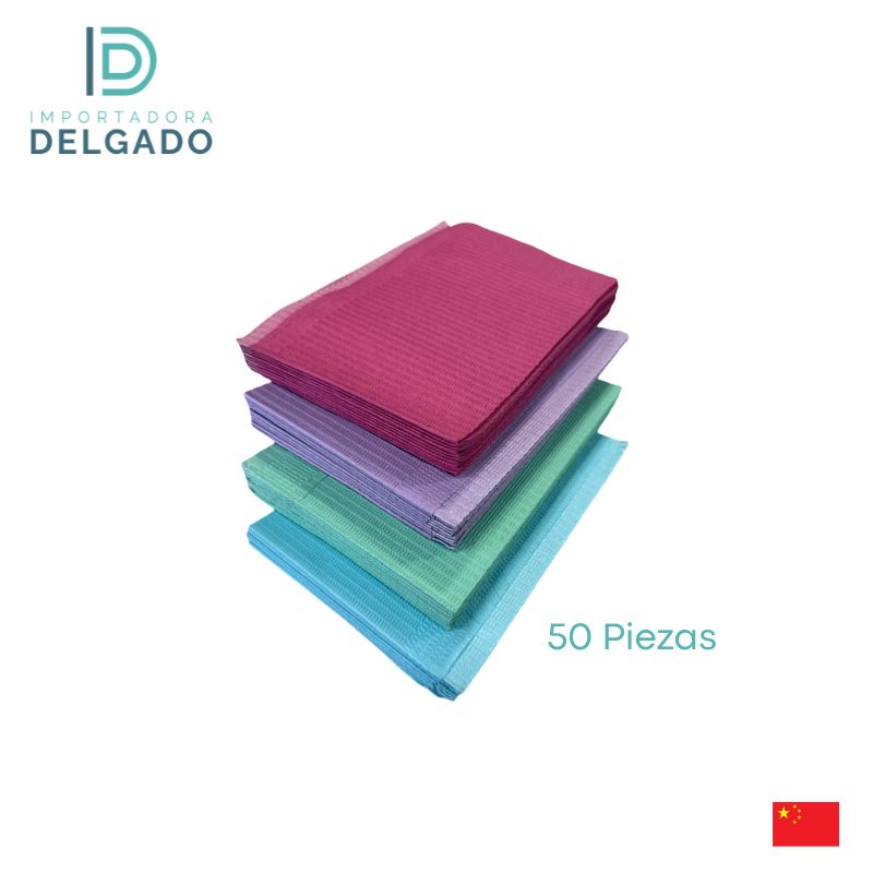 SERVILLETA QUALIDENT MIX COLOR CON 50U