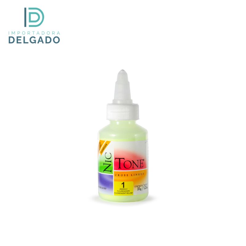 ACRILICO NIC TONE RAPIDO 35GRS #1 AMARILLO FLOURECENTE