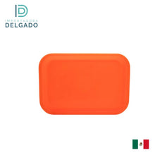 Bandejas PEQUEÑO De Plastico Liso NARANJA