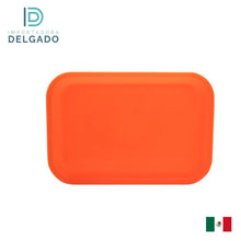 Bandejas GRANDE De Plastico Liso NARANJA