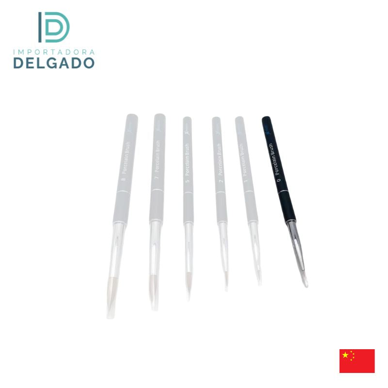 PINCEL PARA POLVO CERAMICO PELO DE VISON SIBERIANO NO.0