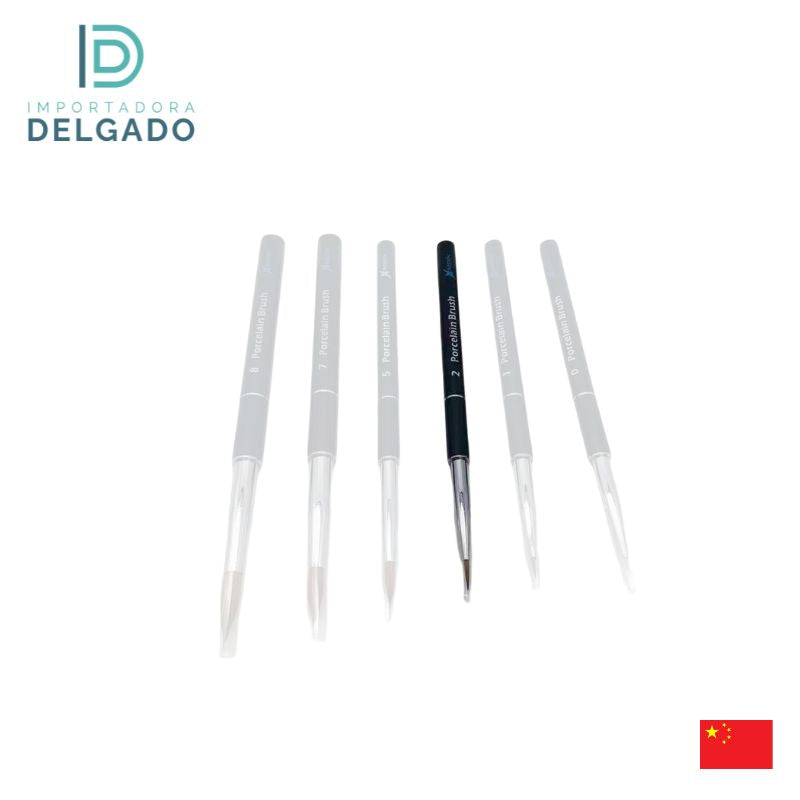 PINCEL PARA POLVO CERAMICO PELO DE VISON SIBERIANO NO.2