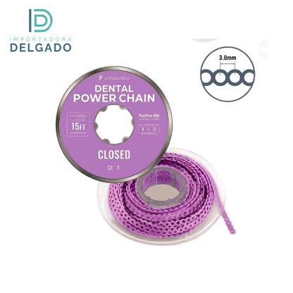 CADENA ELASTICA DE ORTODONCIA CERRADO VIOLETA